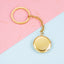 18K Gold Plated Stainless Steel Photo Locket Keychain