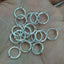 50 PCS Alloy Solid Color Jewelry Buckle and 14k Gold Plated Bead Spacer Rings for Earrings, Bracelets, and Necklaces