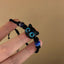 Cute Black Cat Resin Rope Unisex Handwoven Bracelet