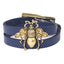 Simple Style Bee PU Leather Alloy Couple Bracelet - Retro Bronze Design