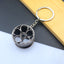 Simple Style Car Wheel Metal Keychain with Automotive Tool Charms