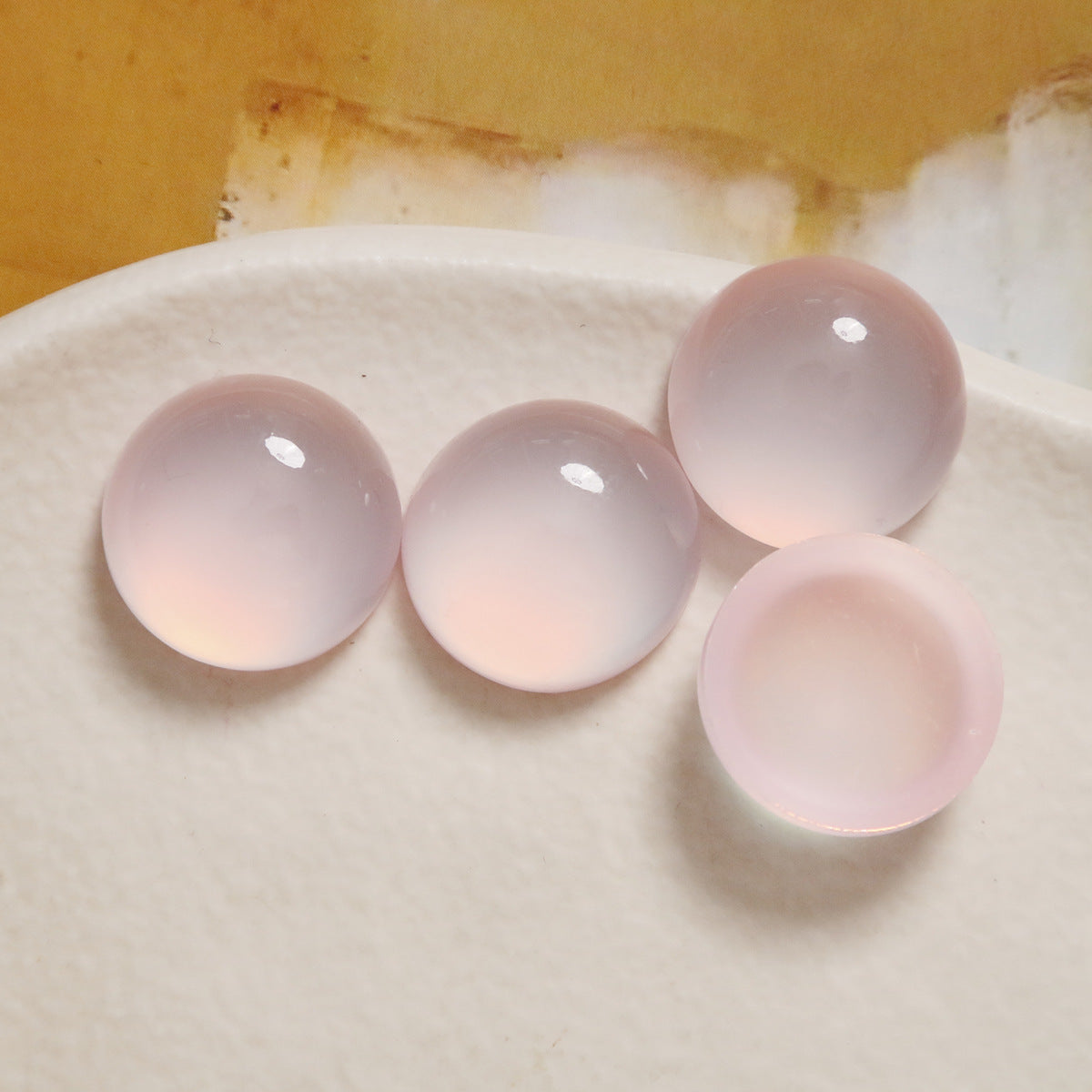 Sweet Round Jelly Resin DIY Accessories for Earrings, Hair Clips, and Phone Cases