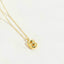 14K Gold Plated Copper Initial Pendant Necklace