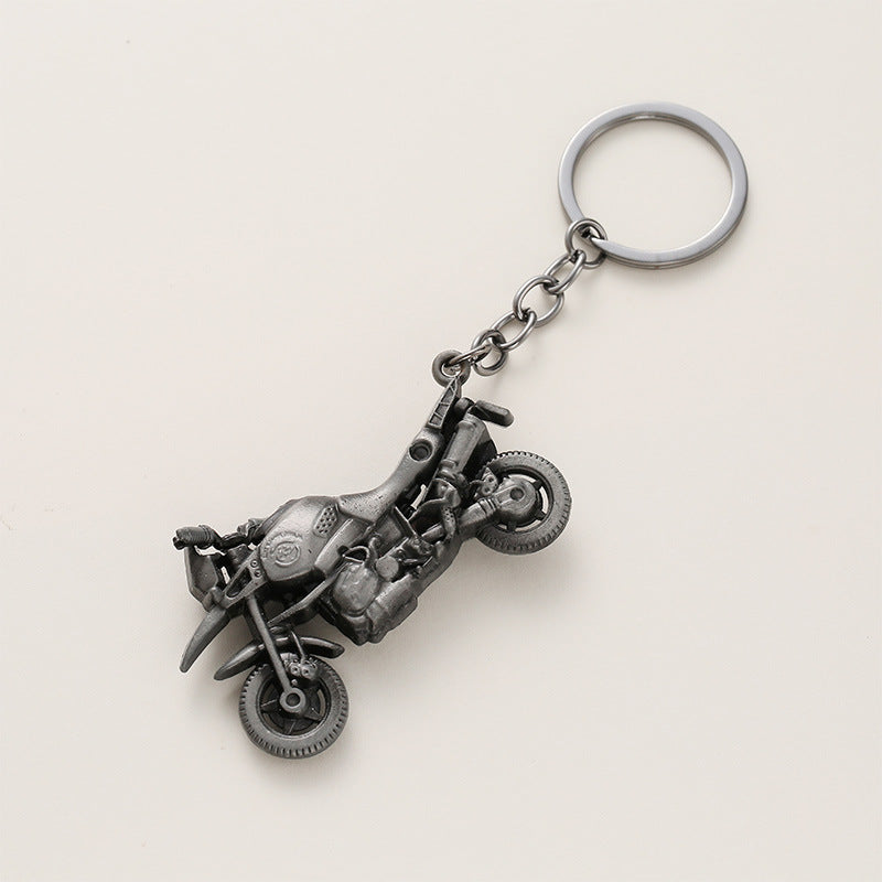 Motorcycle Alloy Plated Mini Helmet Keychain and Bag Charm Gift