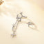 1 Pair Minimalist Star and Moon Asymmetrical Rhinestone Ear Cuffs for Women