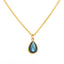 Simple Water Drop Pendant Titanium Steel Necklace Wholesale
