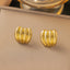 1 Pair Simple Style Solid Color Plating Titanium Steel Ear Studs