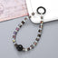 IG Style Geometric Beaded Rhinestone Crystal Keychain Phone Charm