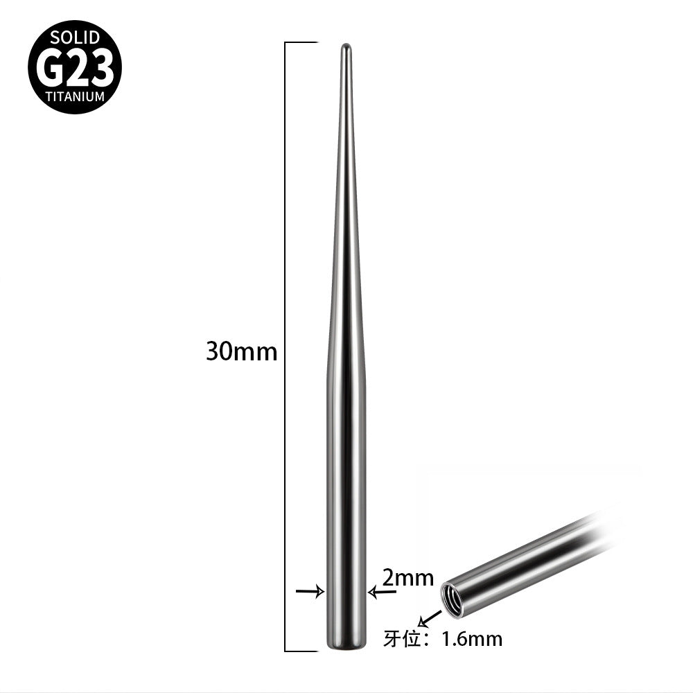 G23 Titanium Lip, Belly, Tongue, and Eyebrow Rings with Guide Pin