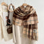 Women's Classic Plaid Tassel Scarf - Unisex Warm Shawl Wrap