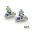 G23 Titanium Geometric Zircon Inlay Lip and Ear Jewelry