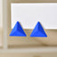 1 Pair Modern Geometric Acrylic Ear Studs - Colorful Candy Matte Finish