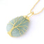 Elegant Gold & Silver Wire Wrapped Teardrop Natural Crystal Gemstone Pendant Necklace for Women