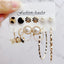 Creative Butterfly & Pearl Earrings Set - 15 Pairs Vintage Acrylic & Simple Tassel Design