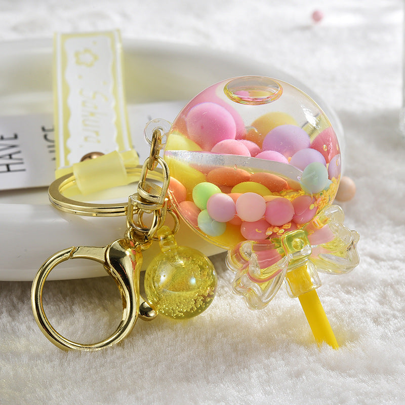 Cartoon Acrylic Candy Bottle Keychain Pendant for Bags