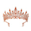 Women's Elegant Rhinestone Alloy Crown Bridal Headgear for Weddings and Parties