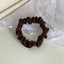 Simple Satin Solid Color Hair Tie Rubber Band for Girls