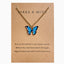 Simple Fashion Retro Multicolor Butterfly Necklace