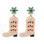 Western Cowboy Hat & Boot Rhinestone Pearl Drop Earrings for Women