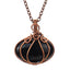 Fashion Handmade Natural Stone Pumpkin Pendant Necklace