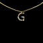 Simple Style 18k Gold Zircon Letter Pendant Necklace