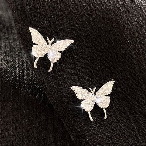 Beautiful Fairy Bow Butterfly Earrings - Clip-On and Pierced Options