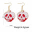 1 Pair Halloween Pumpkin Ghost Alloy Drop Earrings with Star Bow Knot Design