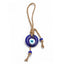 Evil Eye Alloy Keychain with Teardrop Pendant for Car Accessories