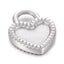 Heart-Shaped Stainless Steel Love Lock Pendant Necklace - Valentine's Day Jewelry Accessories
