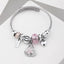 Y2K Swan Shell Stainless Steel Beaded Bracelet