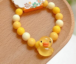 Cute Flower & Mushroom Acrylic Beaded Children's Bracelet Set