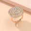 Fashion Creative Square Diamond Geometric Alloy Open Ring