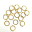 50 PCS Alloy Solid Color Jewelry Buckle and 14k Gold Plated Bead Spacer Rings for Earrings, Bracelets, and Necklaces