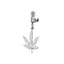 Heart & Eye Zircon Inlay Stainless Steel Belly Ring Set with Butterfly and Pearl Accents