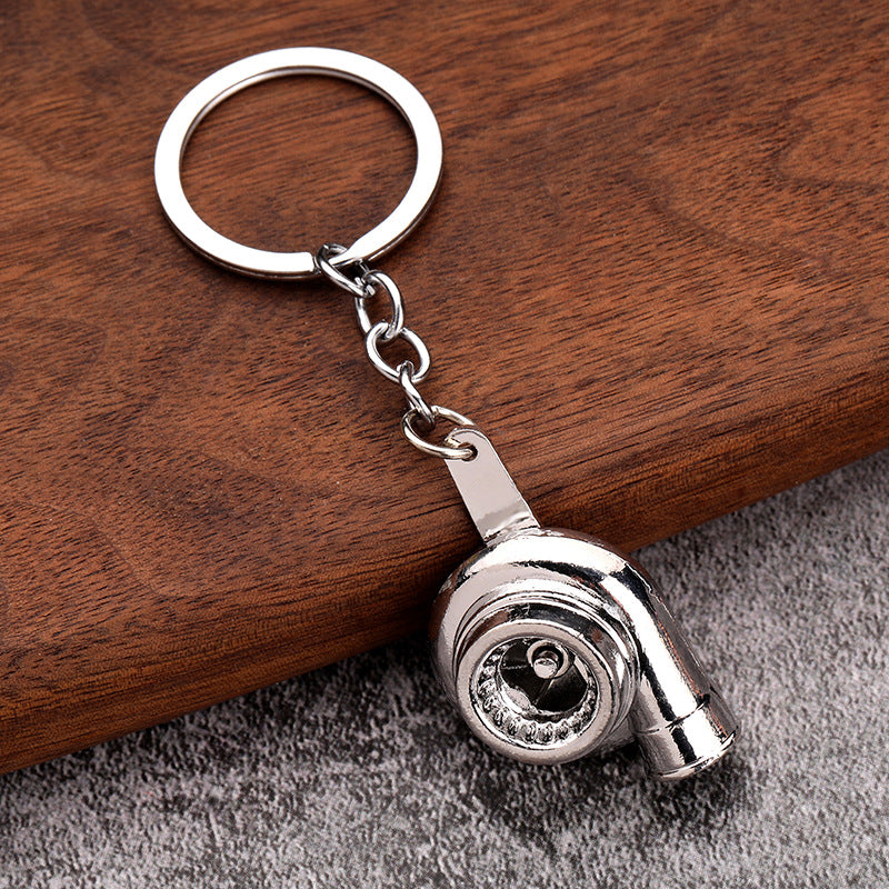 Simple Alloy Unisex Keychain with Creative Car Parts Design