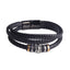 Retro Alloy Men's Multi-Layer Leather Bracelet