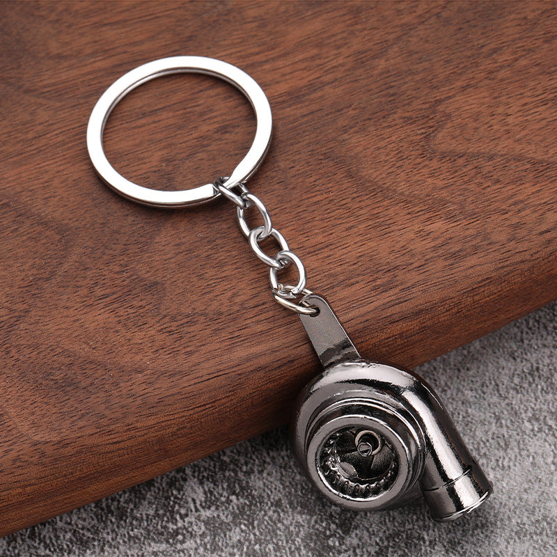 Simple Alloy Unisex Keychain with Creative Car Parts Design