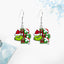 Cute Grinch Christmas Tree Stainless Steel Earrings 1 Pair