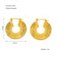 Elegant Gold Plated Stainless Steel Vintage Design Earrings for Women