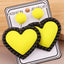 Retro Heart Shape Acrylic Candy Color Drop Earrings