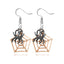 Halloween Skull Pumpkin Spider Web Alloy Earrings Set