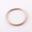 Simple Style Solid Color Silicone Women's Bangle with Gold Foil Accents