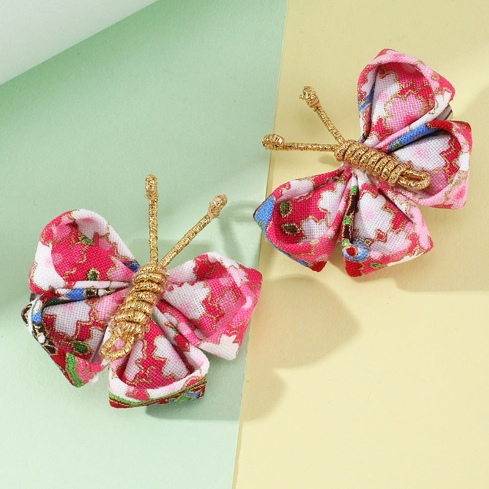 Fashion Colorful Handmade Butterfly Hair Clips for Children