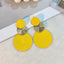 Artistic Geometric Alloy Spray Paint Women's Earrings