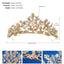 Retro Gold Alloy Crystal Bridal Tiara and Wedding Hair Accessories