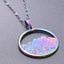 Simple Color Block 304 Stainless Steel Plated Women's Pendant Necklace