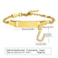 Stainless Steel Zircon Inlay English Letter Bracelet for Women and Children