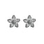 Elegant Gold Plated Pentagram Zircon Stud Earrings for Women