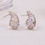 Exaggerated Acrylic Water Droplet Stud Earrings