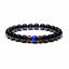 Geometric Natural Stone Beaded Bracelet for Men